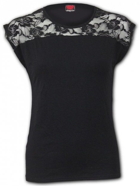 Urban Fashion - Lace Shift Top Spiral