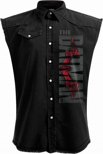 Batman Profile Logo - Sleeveless Denim