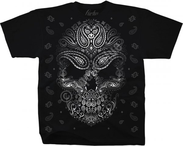 Bandana Skull - Liquid Blue