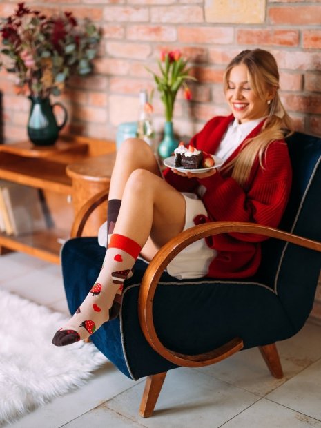 Chocolate-strawberry Cake - Socks Good Mood