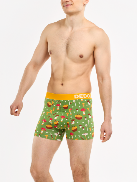 Mushroom Hunting - Mens Fitted Trunks - Good Mood