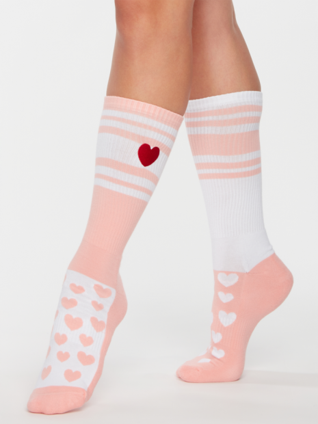 Stripes &amp; Hearts - Socks Sport - Good Mood