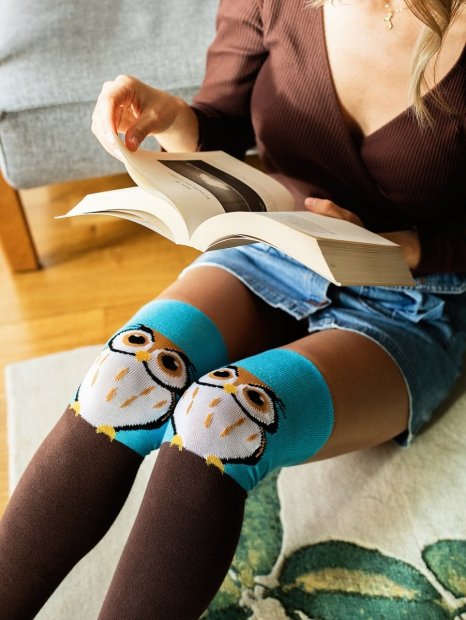 Owl - Knee Socks Good Mood