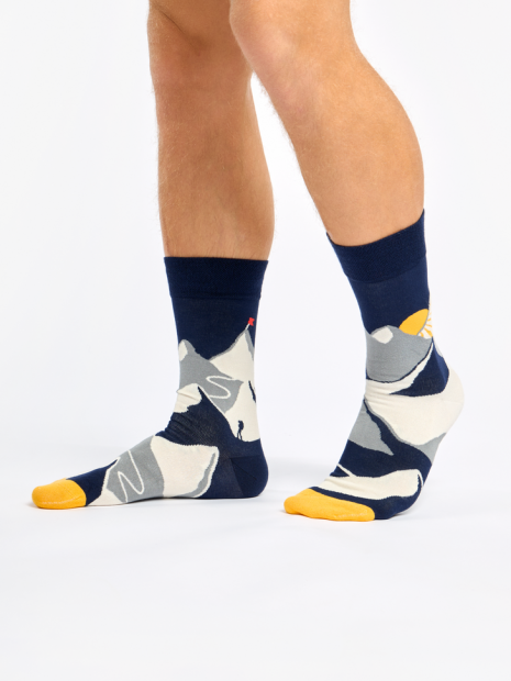 Mountain Sunset - Bamboo Socks Good Mood