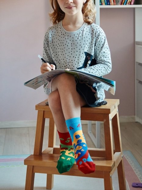 First Letters - Junior Socks - Good Mood