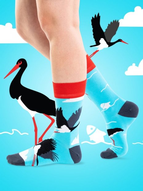 Black Stork  - Bamboo Socks Good Mood