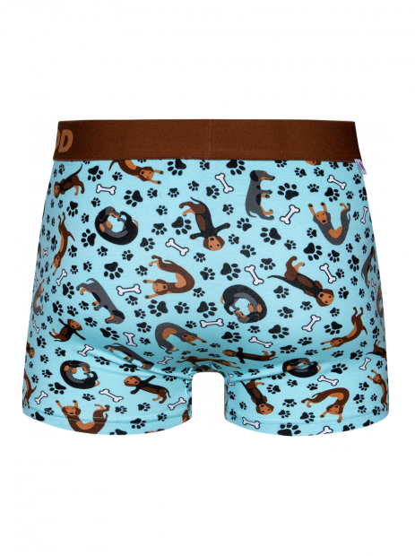 Dachshund - Mens Fitted Trunks - Good Mood