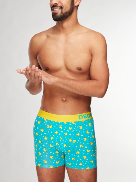 Captain Ducks - Mens Fitted Trunks - Good Mood