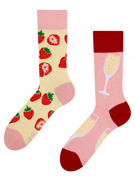 Champagne &amp; Strawberry - Socks Good Mood