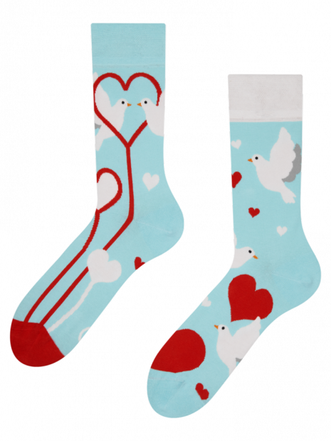 White Doves - Socks Good Mood