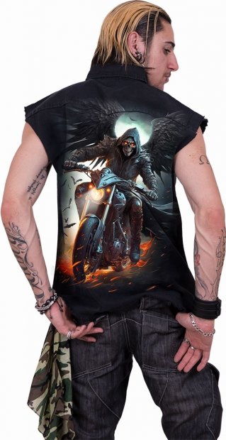 Night Rider - Sleeveless Denim Spiral