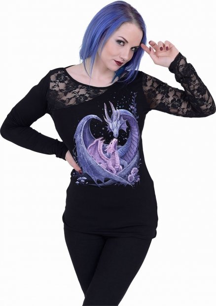 Maternal Instincts - Lace One Shoulder Spiral