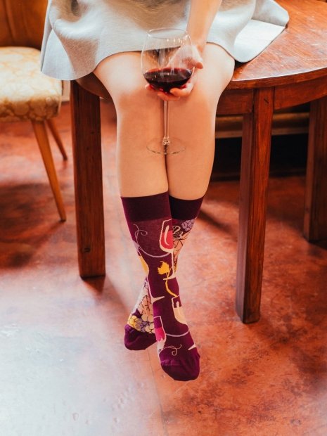 Red Wine - Socks Good Mood