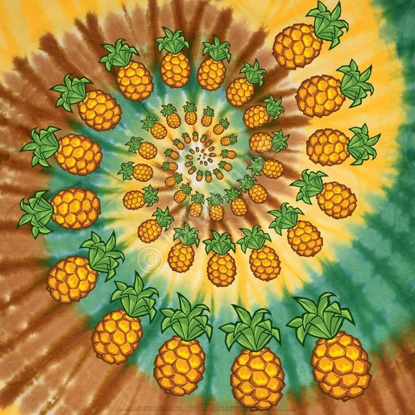 Pineapple Spiral  - Liquid Blue
