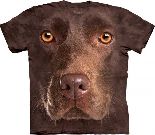 Chocolate Lab Face - T-shirt The Mountain