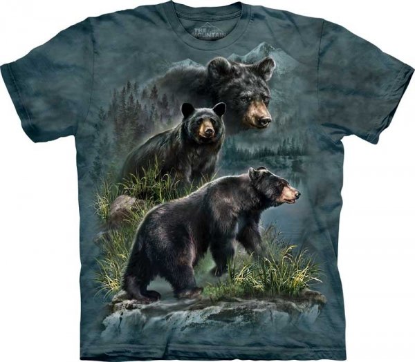 Three Black Bears - T-shirt The Mountain