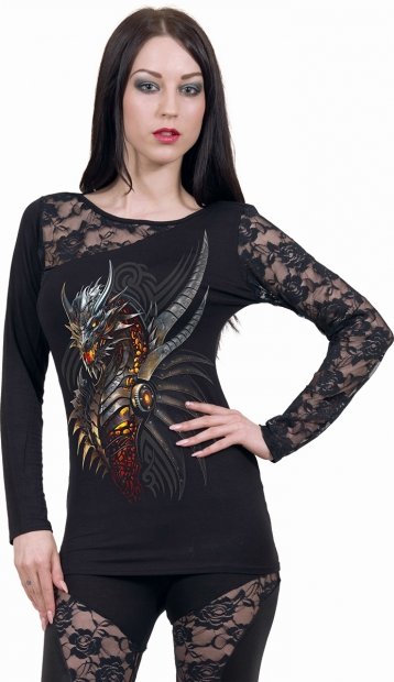 Razor Back - Lace One Shoulder Spiral