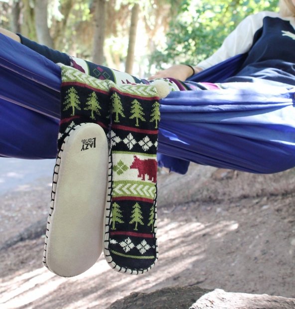 Bear Fair Isle Mukluk - Ponožky do bačkor - LazyOne