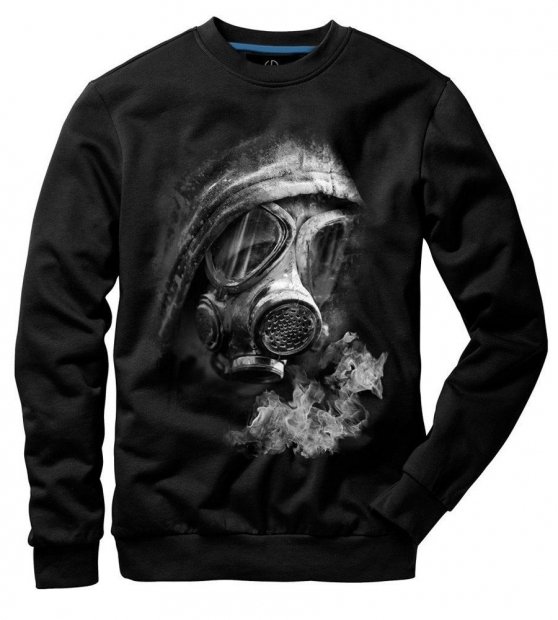 Gas Mask Black - Mikina Underworld
