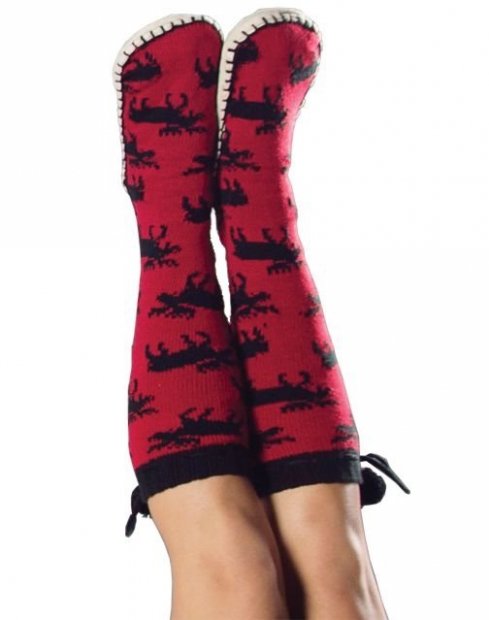 Moose Red Mukluk - Ponožky do bačkor - LazyOne