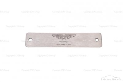 Aston Martin V8 Vantage Listewka tabliczka szczotkowane aluminium