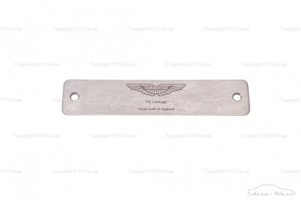 Aston Martin V8 Vantage Brushed steel trim kickplate name plate cover