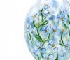 Wiosenna bombka w niebieskie kwiaty 