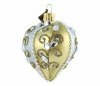 Heart 5cm - Gold and silver