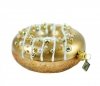 Christmas bauble Donut with golden glaze - 10cm