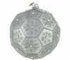 srebrna bombka szklana / Polygon 12cm - Es schneit / Polygon 12cm - It is snowing