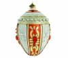 Szklana bombka jajko 13cm - Akord
