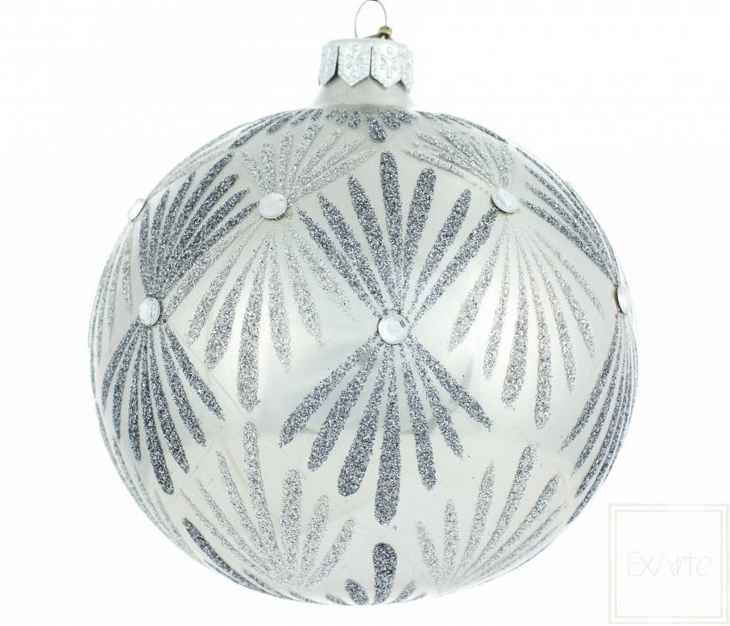 Christbaumkugel 10cm – Mit Frost gemalt -