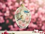 Glass Easter ornaments