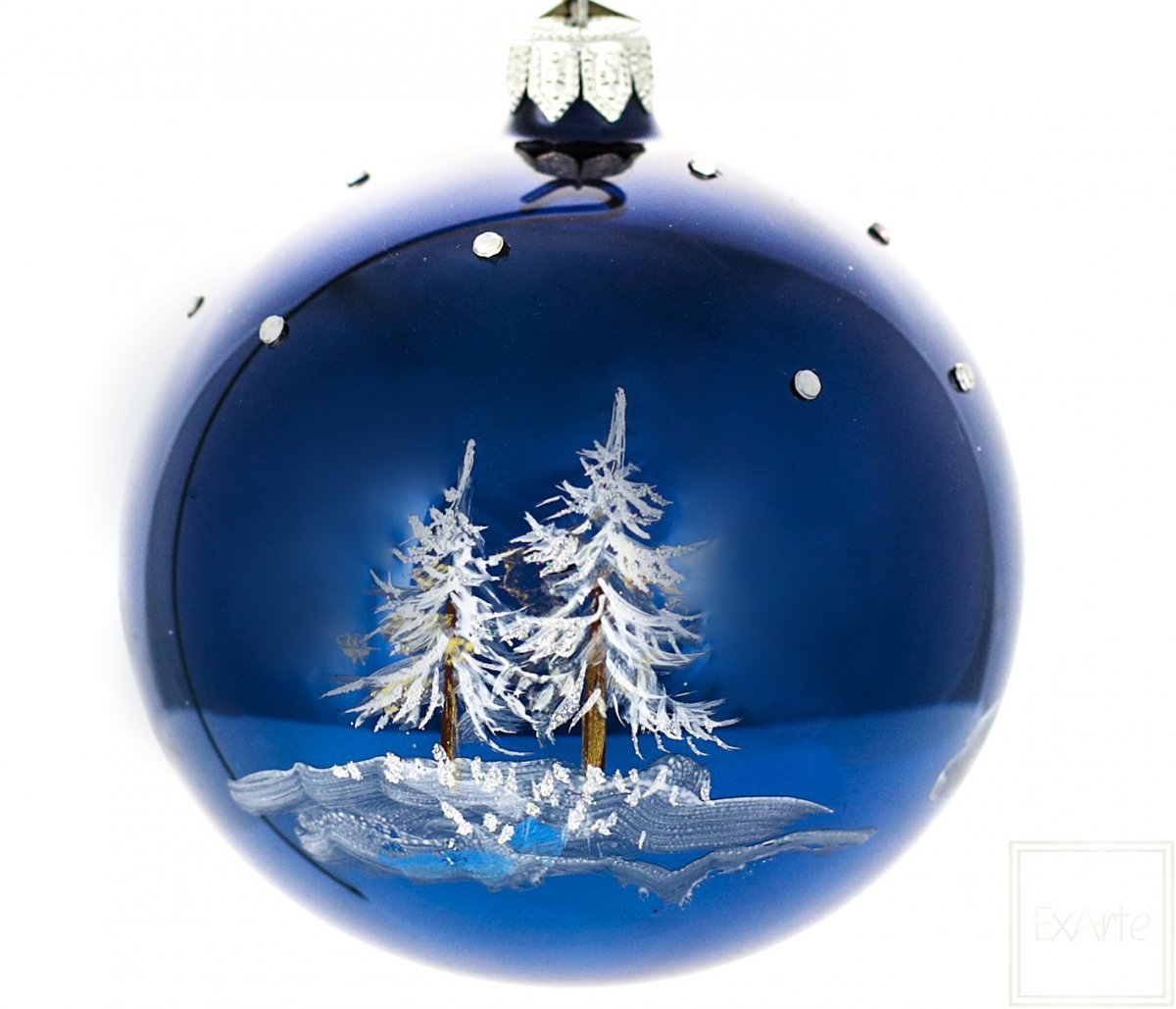 Large round glass christmas ornaments hotsell