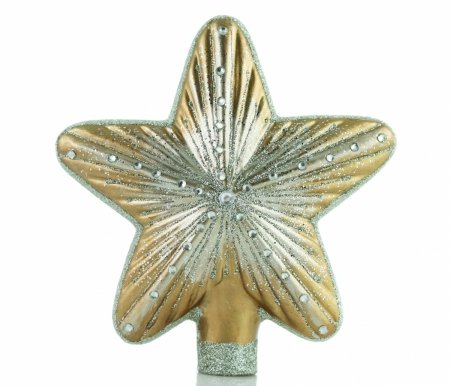 Christbaumschmuck Gold und silber Stern 16,5cm