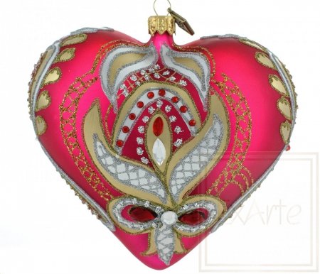 Christmas ornament heart 12cm - Hot feeling
