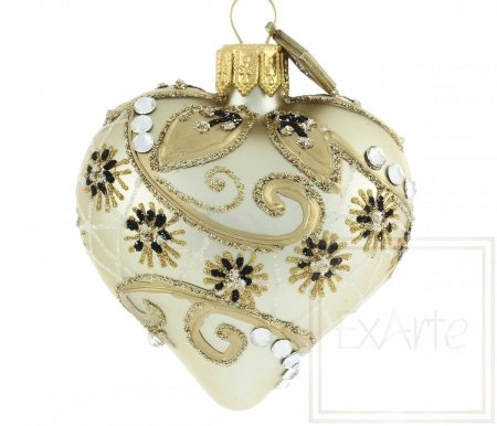 Christmas ornament heart 5 cm - Finesse