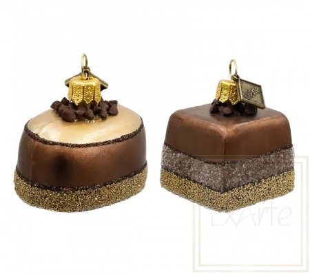 Bombka na choinkę Pralinki 4cm i 5cm, 2 sztuki - Trzy smaki