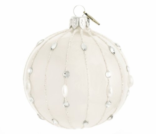 Glaskugel 8cm - Kristallschnee