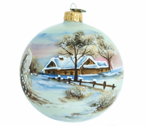 Weihnachtskugel 10cm - Wintermorgen