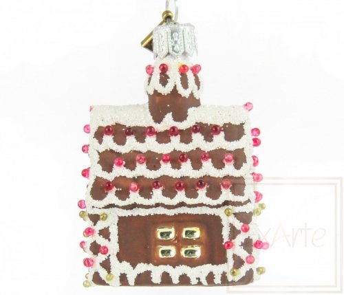 Christmas bauble a gingerbread house - 6 cm