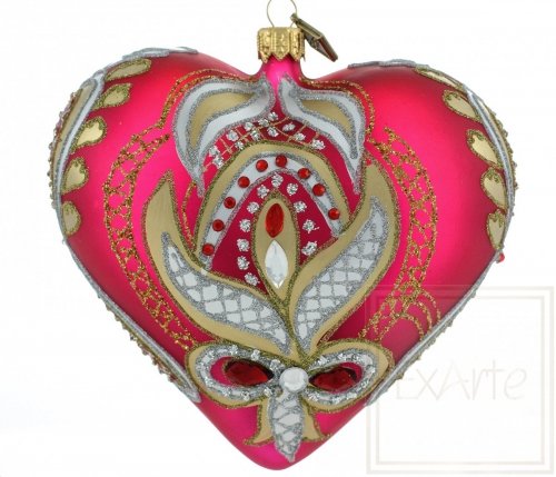 Christmas ornament heart 12cm - Hot feeling