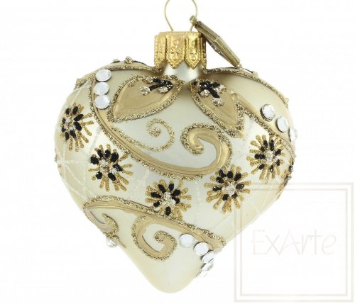 Christmas ornament heart 5 cm - Finesse