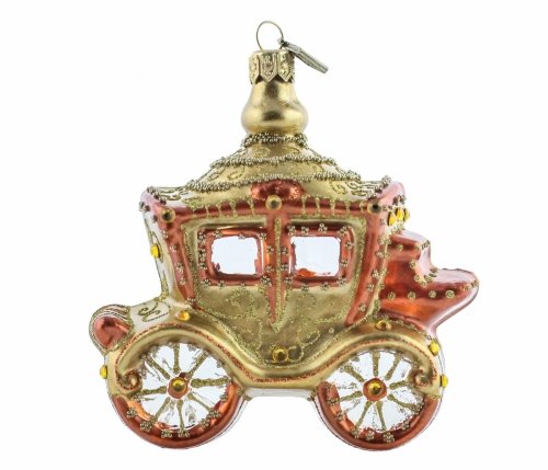 Christmas bauble carriage 10cm - Straight out of a fairy tale