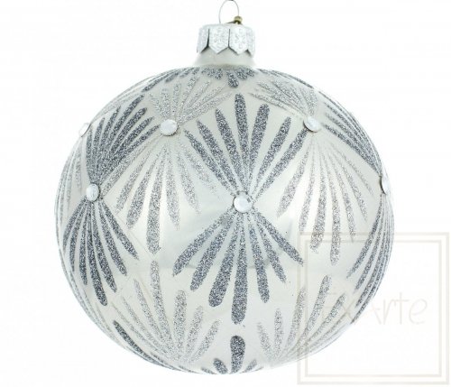 Christmas glass ball 10 cm - Frost painted