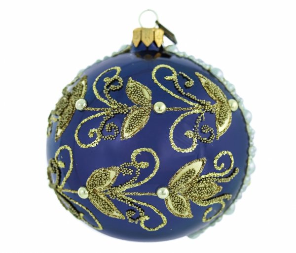 Weihnachtskugel 10 cm – Perlenströme