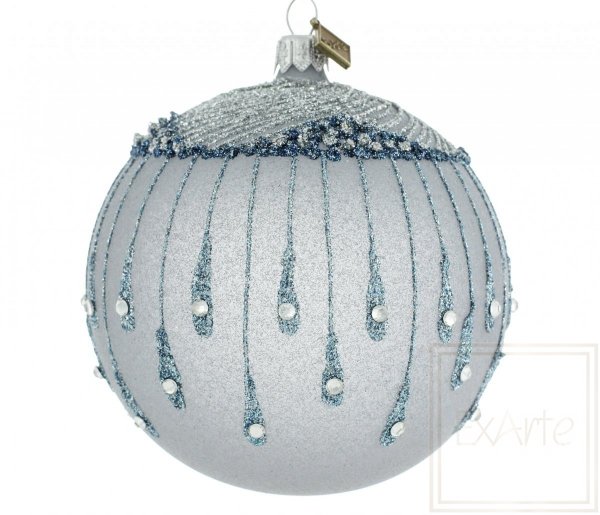 półprzezroczysta bombka / Kristallglas Kugel -10cm / Crystal glass Bauble -10cm 