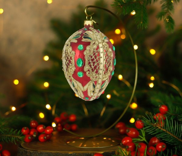 bombka szklana jajko Faberge