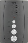 DOMOFON ''EURA'' ADP-51A3 ''DIFESA'' - 1-rodzinny, 2 unifony, interkom, grafit