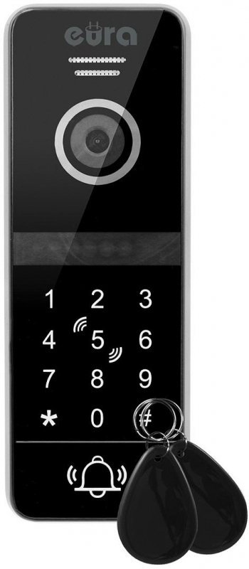 WIDEODOMOFON EURA VDP-97C5 czarny, lcd 7&quot;, wi-fi, czytnik zbliżeniowy, Tuya